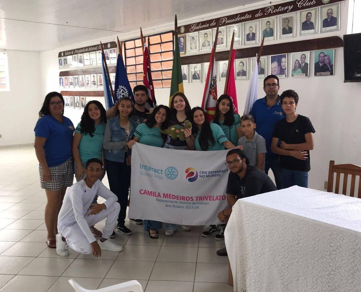 Visita oficial no Interact Club de General Salgado e Auriflama