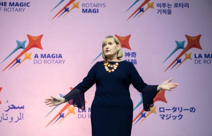 Presidente eleita do Rotary International, Stephanie Urchick