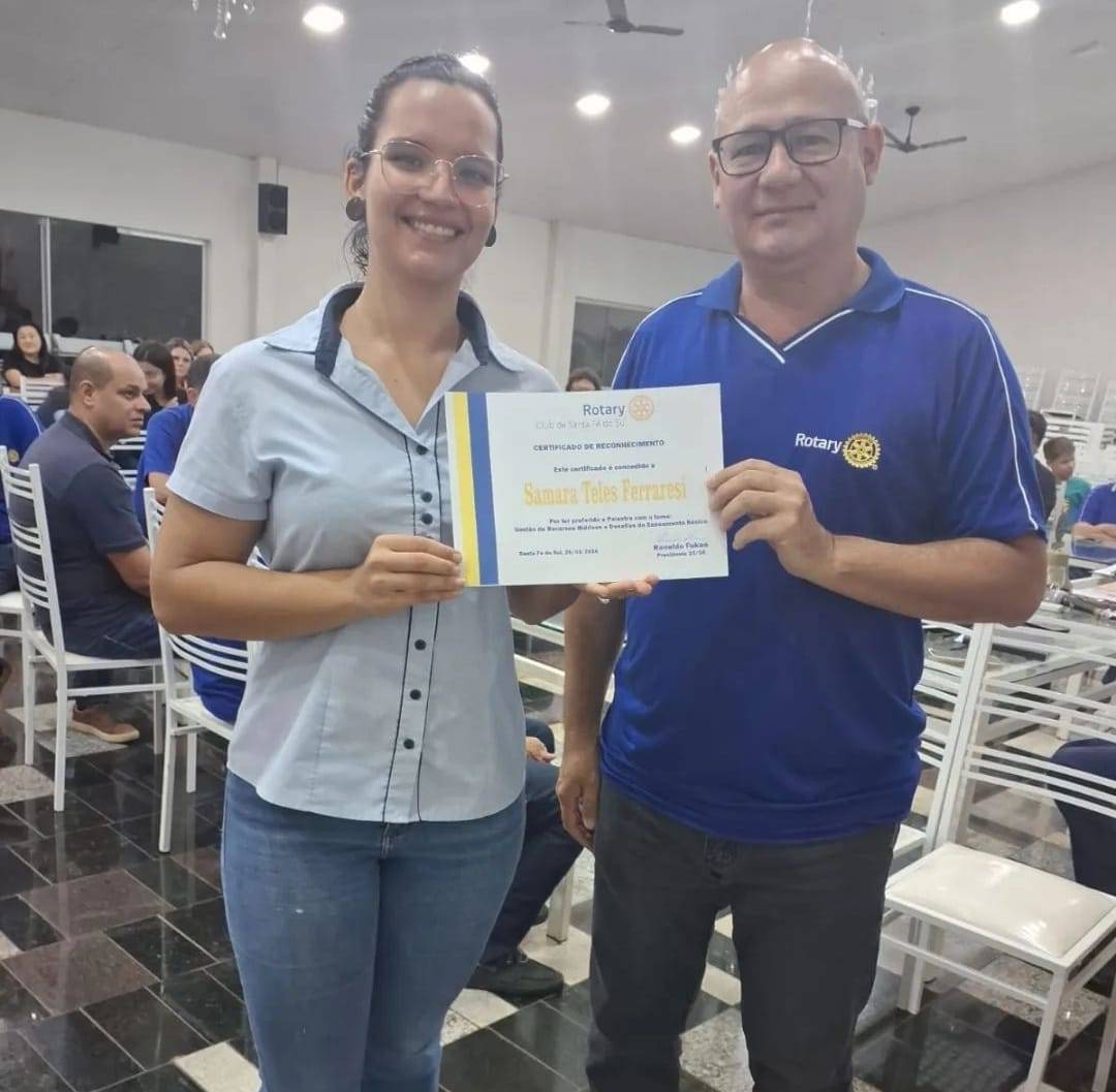 Palestra Gestão de Recursos Hídricos e os Desafios do Saneamento Básico