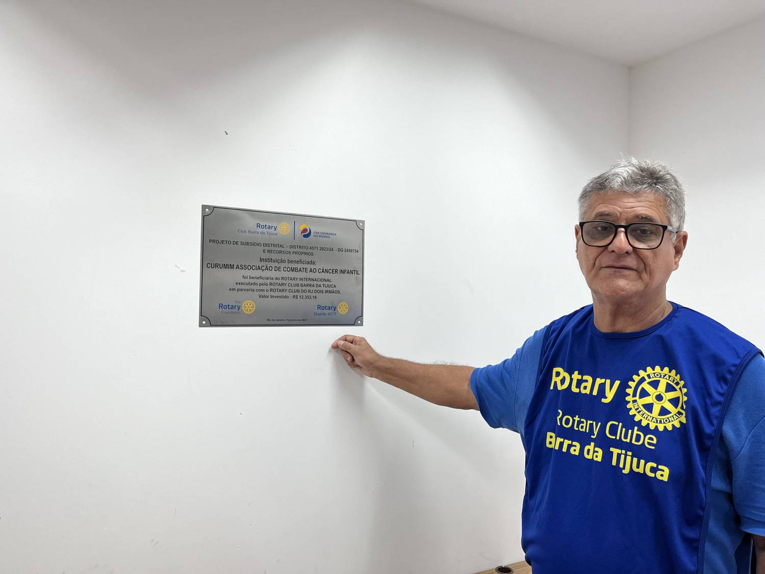 Projeto  com subsídio distrital: -  Rotary, Saúde com Carinho