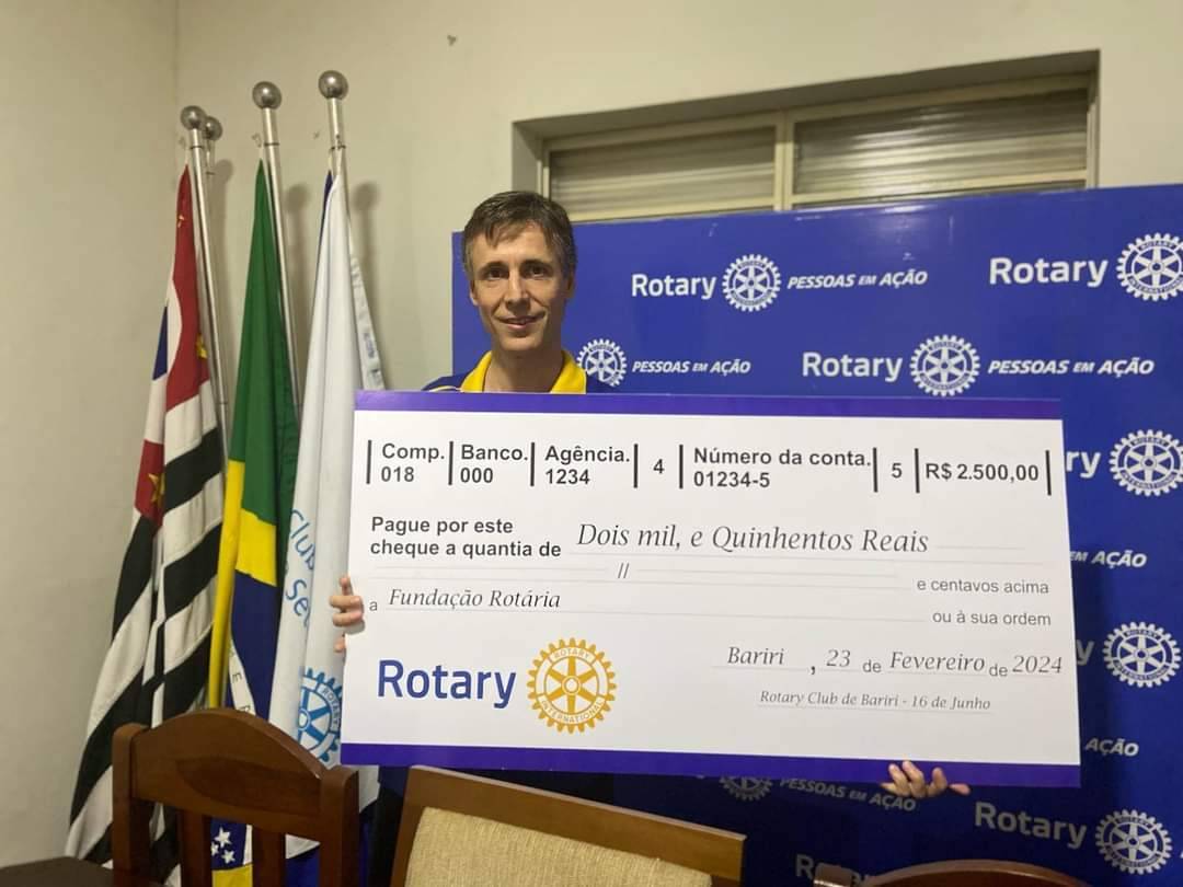 Texto do Rotary Club de Bariri - 16 de Junho
