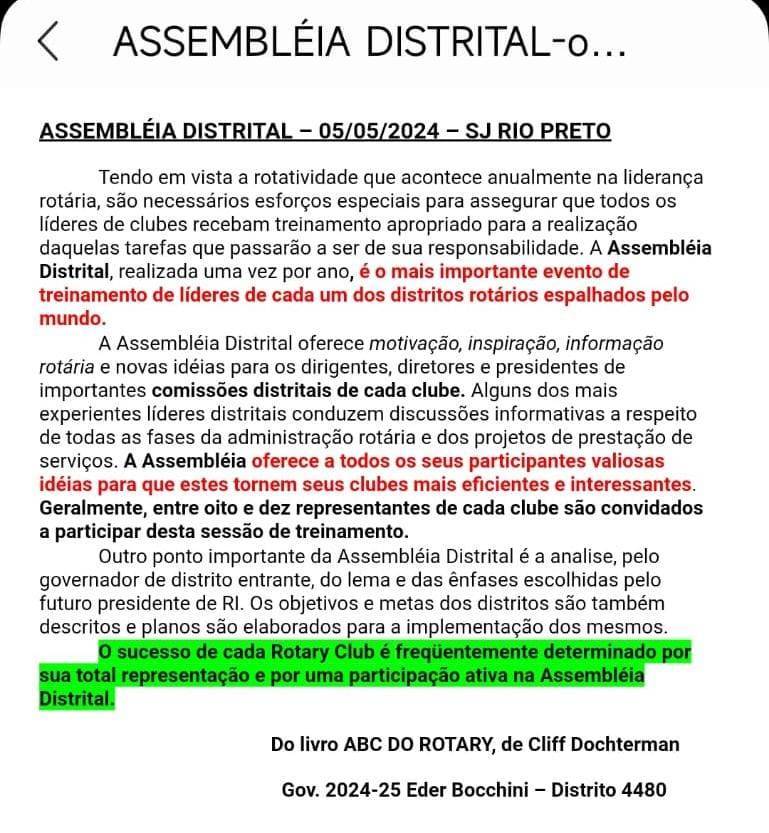 Assembleia Distrital
