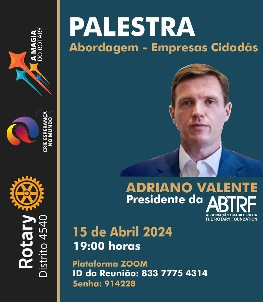 Palestra com Adriano Valente