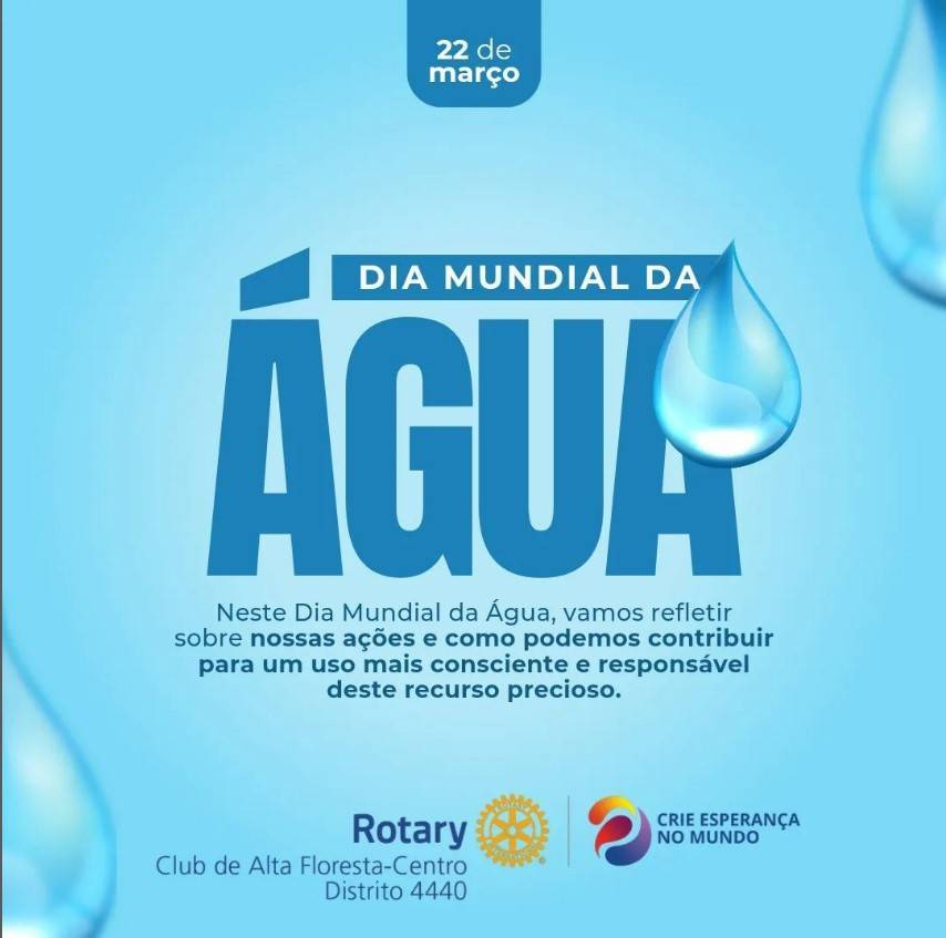 Nesse #DiaMundialdaÁgua,  Sistemas de água doce saudáveis são vitais ao desenvolvimento e prosperidade de sociedades. Infelizmente, eles estão ameaçados pelas mudanças climáticas, poluição, perda de natureza e biodiversidade. Os associados do Rotary em todo o mundo são atuantes na restauração e proteção de ecossistemas de água doce. 💧Saiba mais: https://on.rotary.org/3TFIpj1