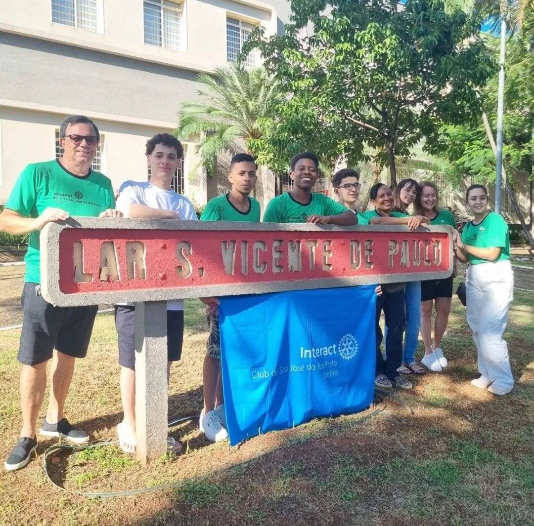 Interact Club de São José do Rio Preto - Jardins realizou ações em prol do Lar São Vicente de Paulo
