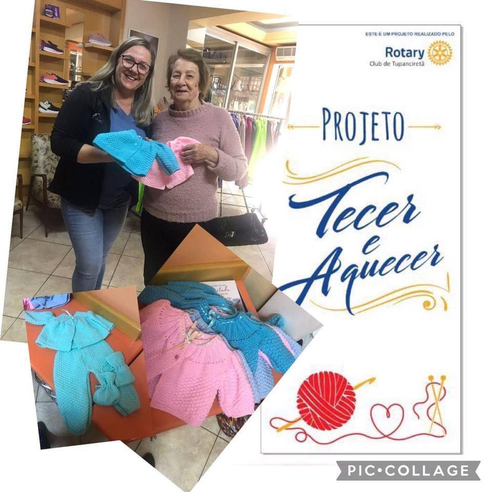 Presidente Sandra com uma das voluntárias Loya Pippi