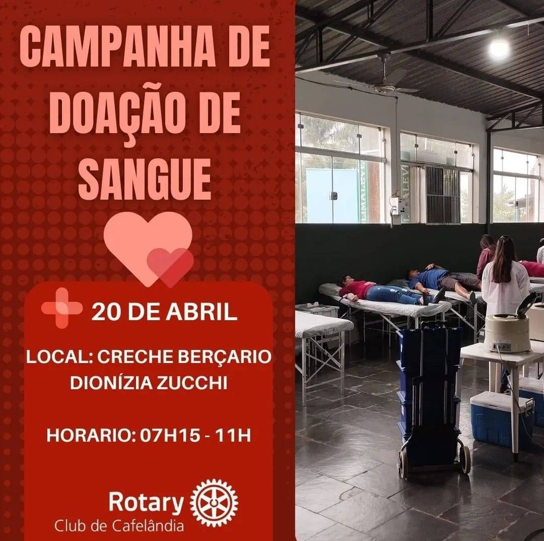 Campanha de Doação de Sangue - Rotary Club de Cafelândia