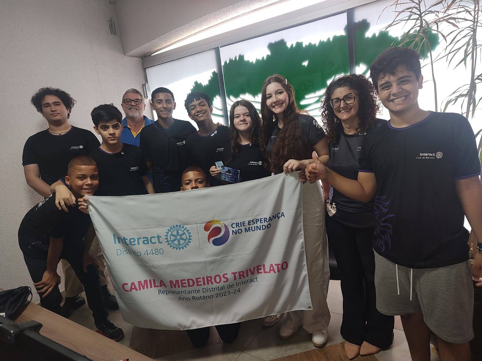 Visita Oficial da Representante Distrital de Interact Camila Trivelato e Chairwoman Roseli no Interact Club de Barretos