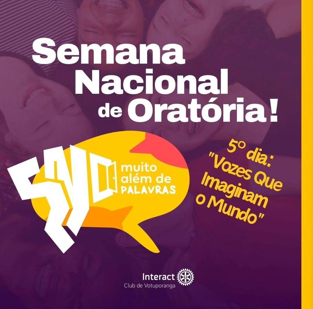 Quinto dia da Semana Nacional de Oratória do Interact Club de Votuporanga