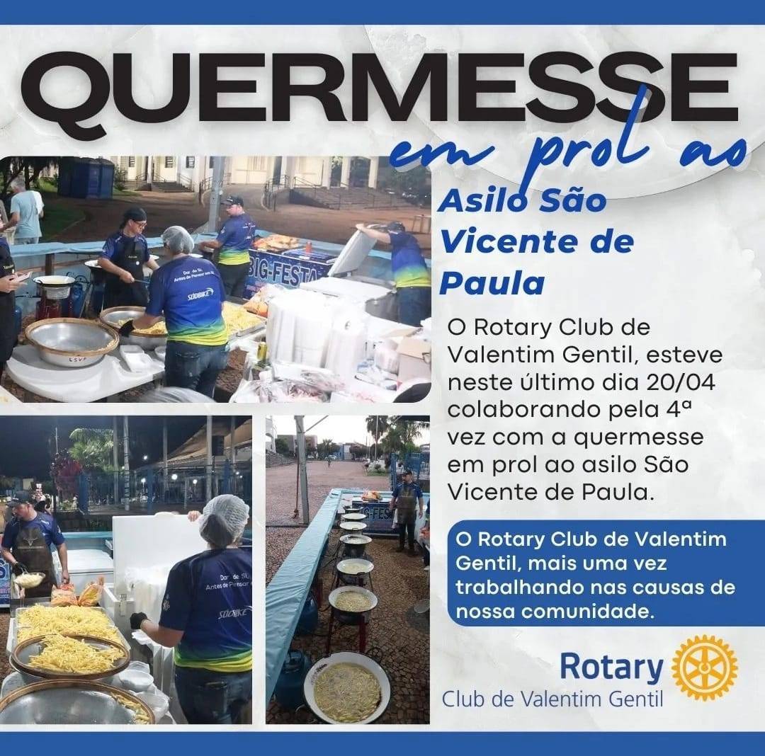 Rotary Club de Valentim Gentil Participa de Quermesse 