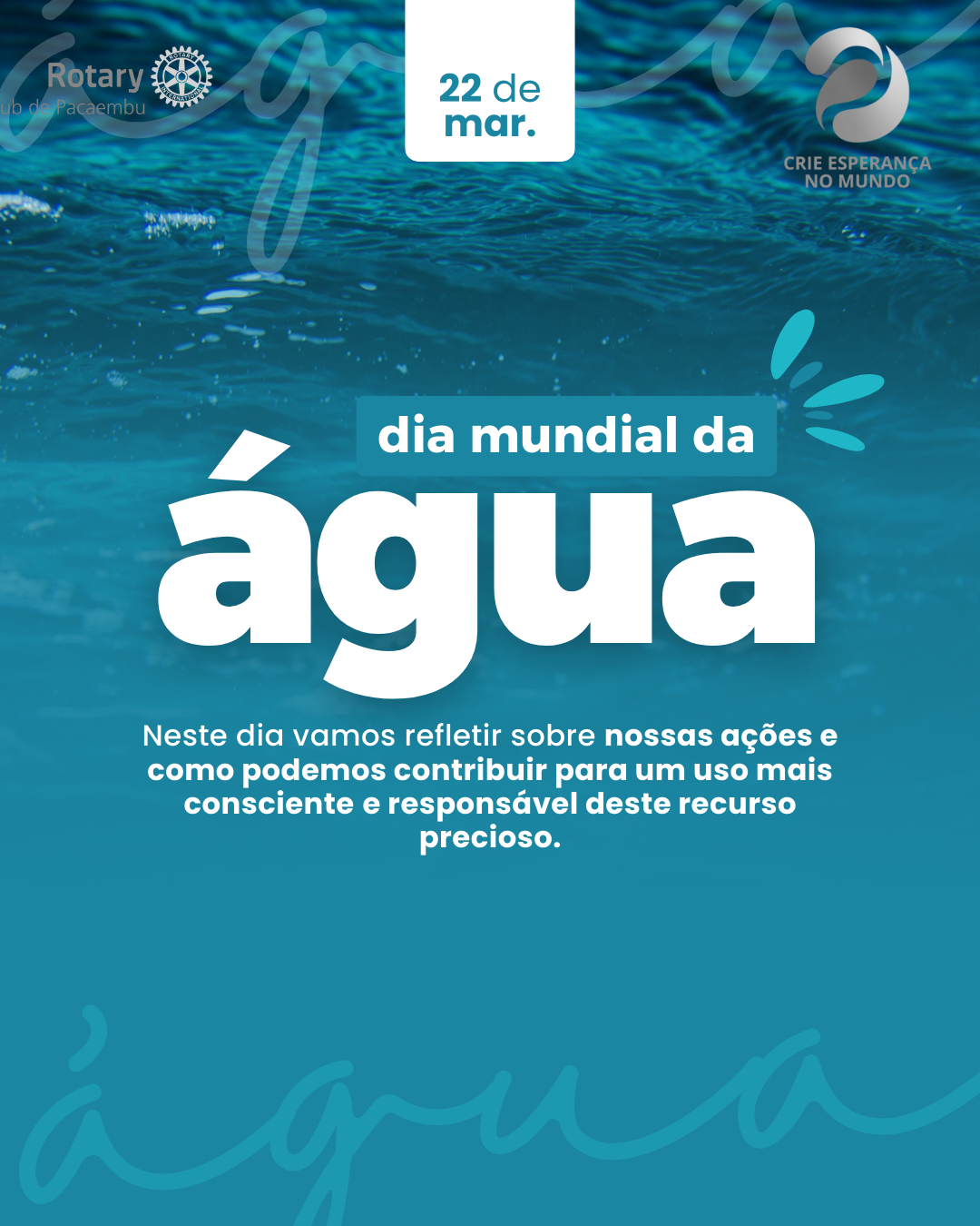 𝑴𝑨𝑹𝑪̧𝑶: 𝑴𝑬̂𝑺 𝑫𝑶𝑺 𝑹𝑬𝑪𝑼𝑹𝑺𝑶𝑺 𝑯𝑰́𝑫𝑹𝑰𝑪𝑶𝑺 𝑬 𝑺𝑨𝑵𝑬𝑨𝑴𝑬𝑵𝑻𝑶 💧