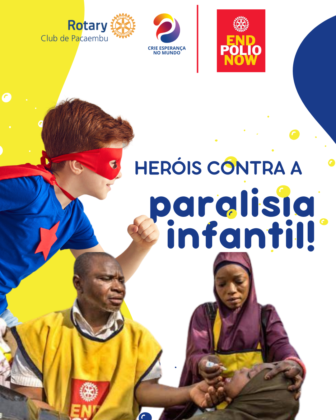 HERÓIS CONTRA A PÓLIO❗️💧