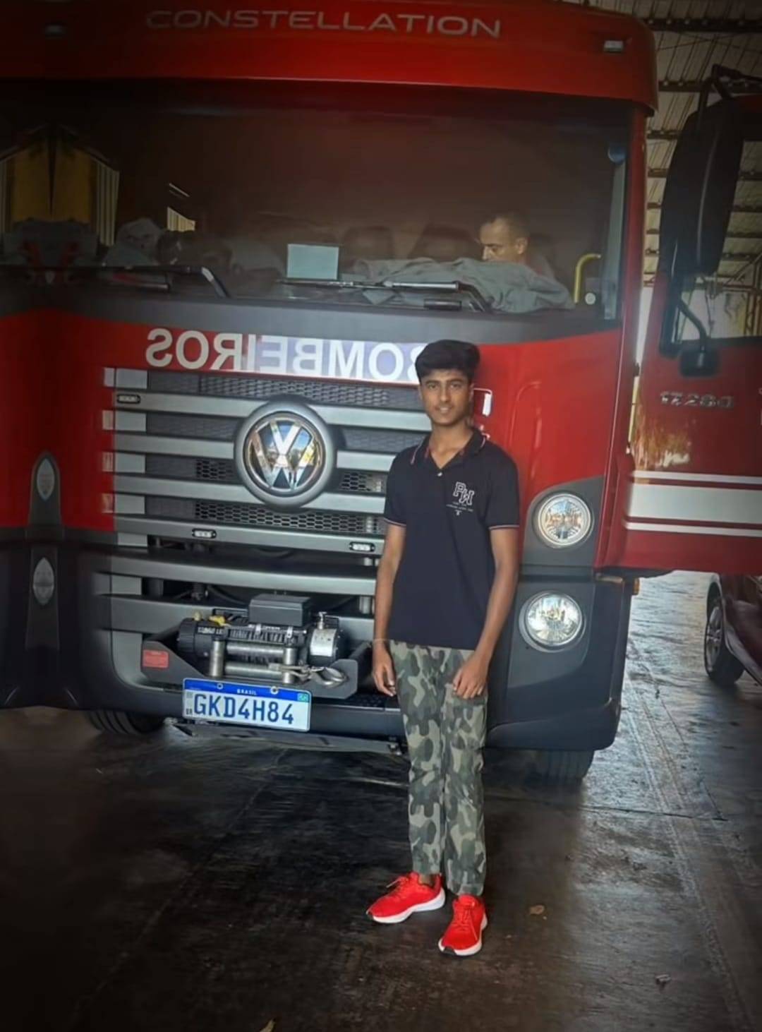 Intercambista Visita Quartel de Bombeiros e Policia Militar 