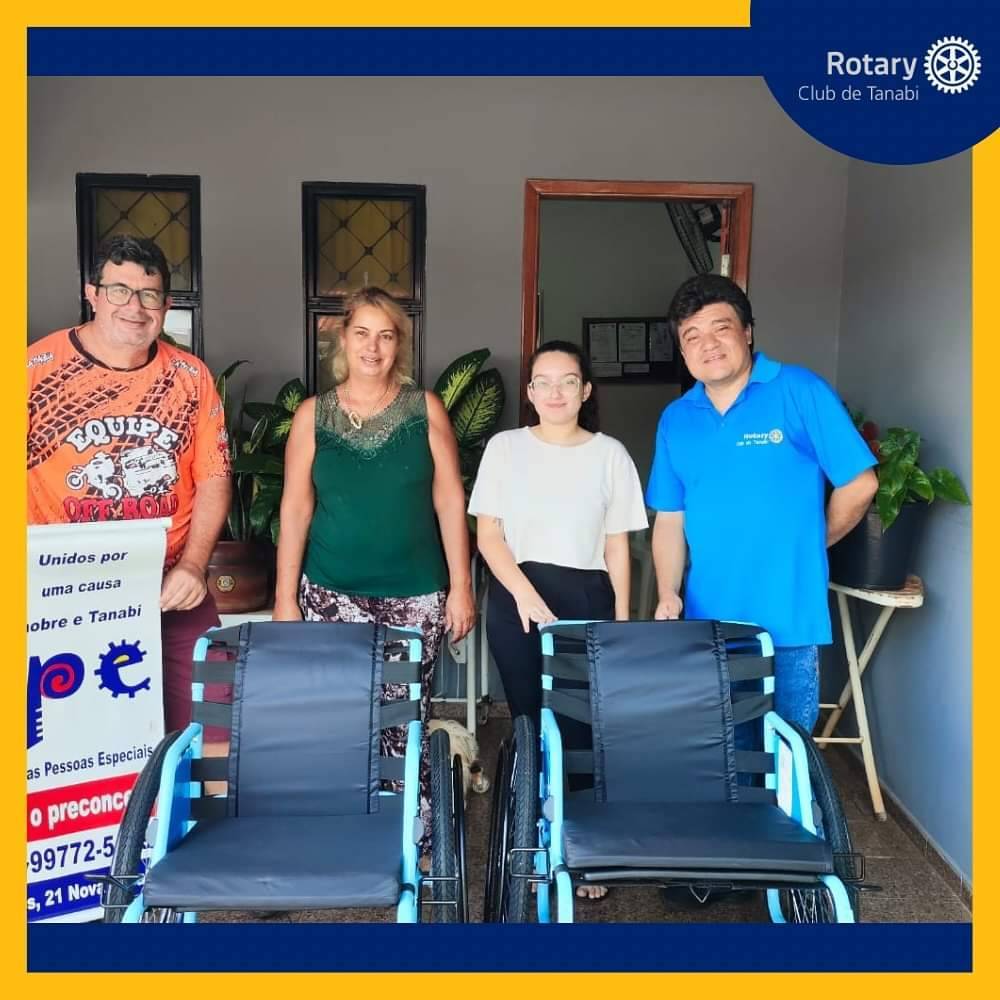 Rotary Club de Tanabi Realiza Doação de Duas Cadeiras de Rodas 