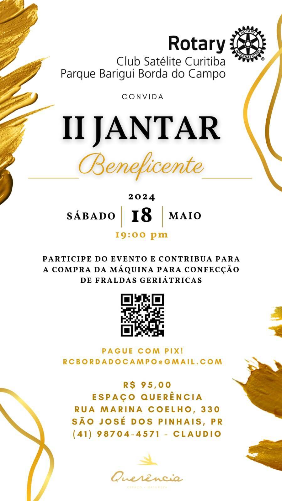 Participe do evento e contribuia com a compra da máquina para confecção de fralda geritrica do Projeto AbsorGente.
