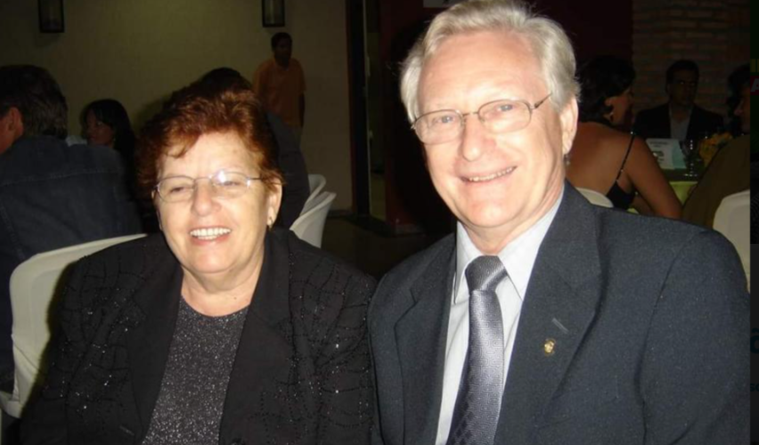 Ao lado de sua esposa Iracema, empresário, contador e rotariano Eugenio Erico Korndörfer compartilhou amor e fraternidade como pede Rotary International