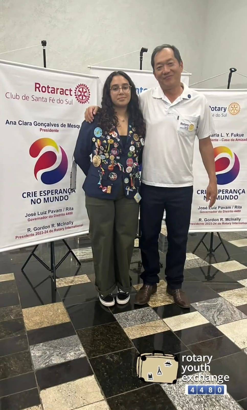 Intercambista Realiza Apresentação da Argentina ao Rotary Club de Santa Fé do Sul