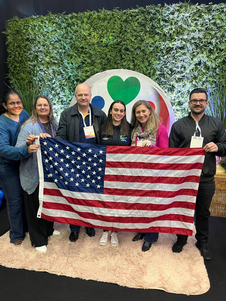 Companheiros: Andra, Ana, Asdir, Brenna (intercambista), Clery, Rodrigo