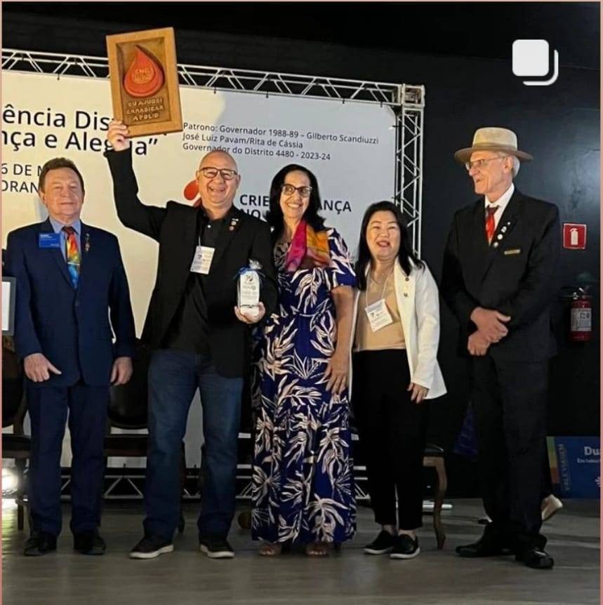 Rotary Club Santa Fé do Sul recebe o prêmio End Pólio Now 