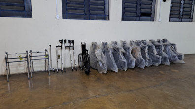 Parte dos equipamentos adquiridos