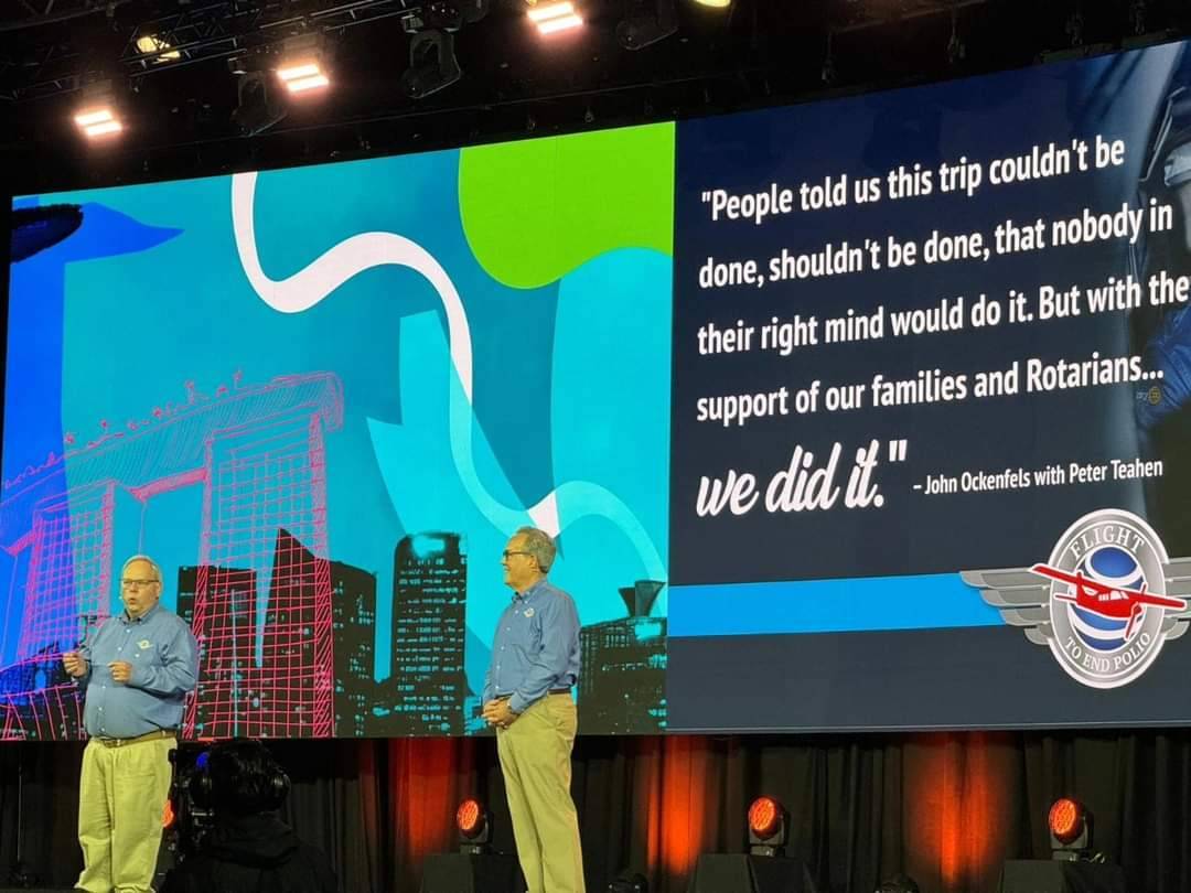 Pilotos Rotarianos Voam pelo Mundo para Conscientizar sobre a Polio 