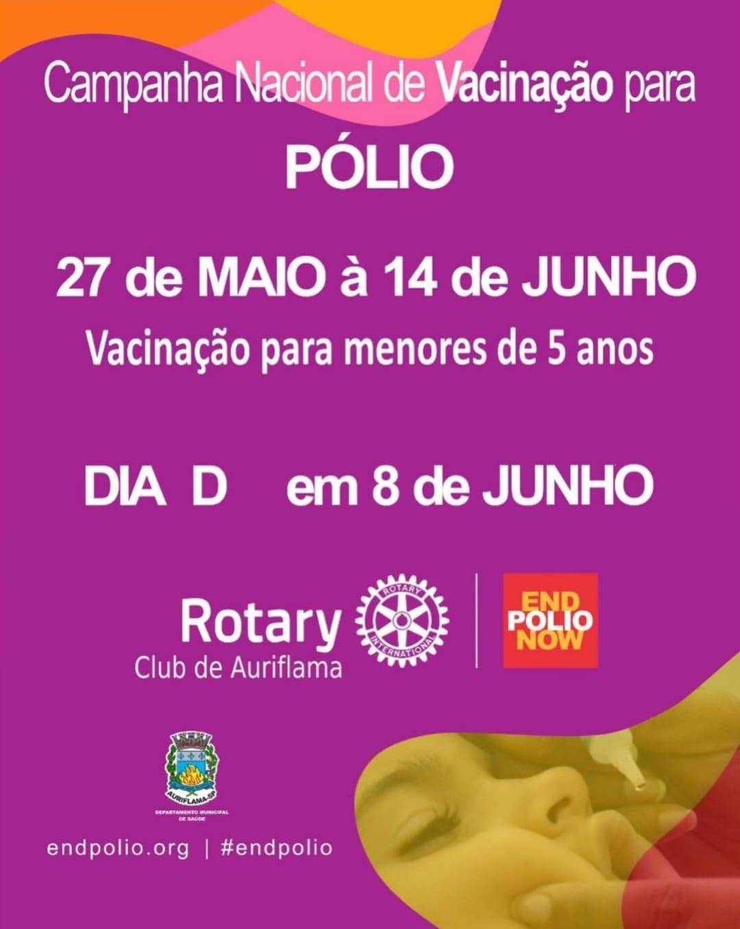 Campanha Contra a Poliomielite em Auriflama 