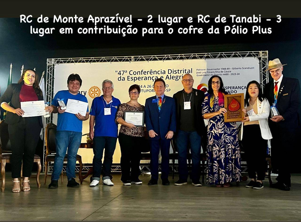 Premiações na 47ª Conferência Distrital 
