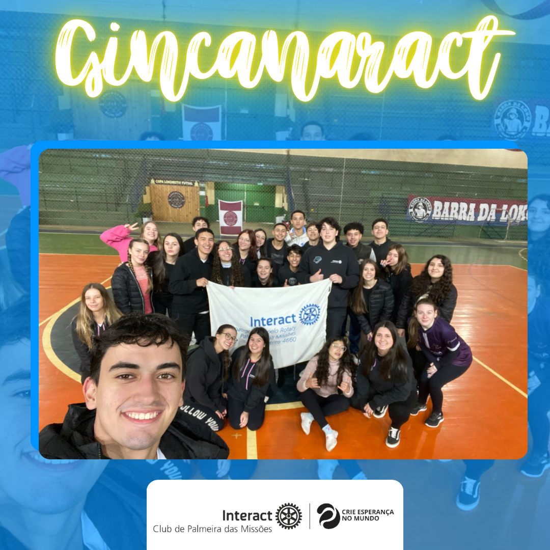 ✨🗣️No último sábado o Interact Club de Palmeira das Missões realizou com muito barulho e competitividade o primeiro Gincanaract da gestão 23/24!   🏐⚽️foi realizado esportes como vôlei, futsal e perguntas sobre conhecimentos rotários e gerais com equipes super agitadas. 