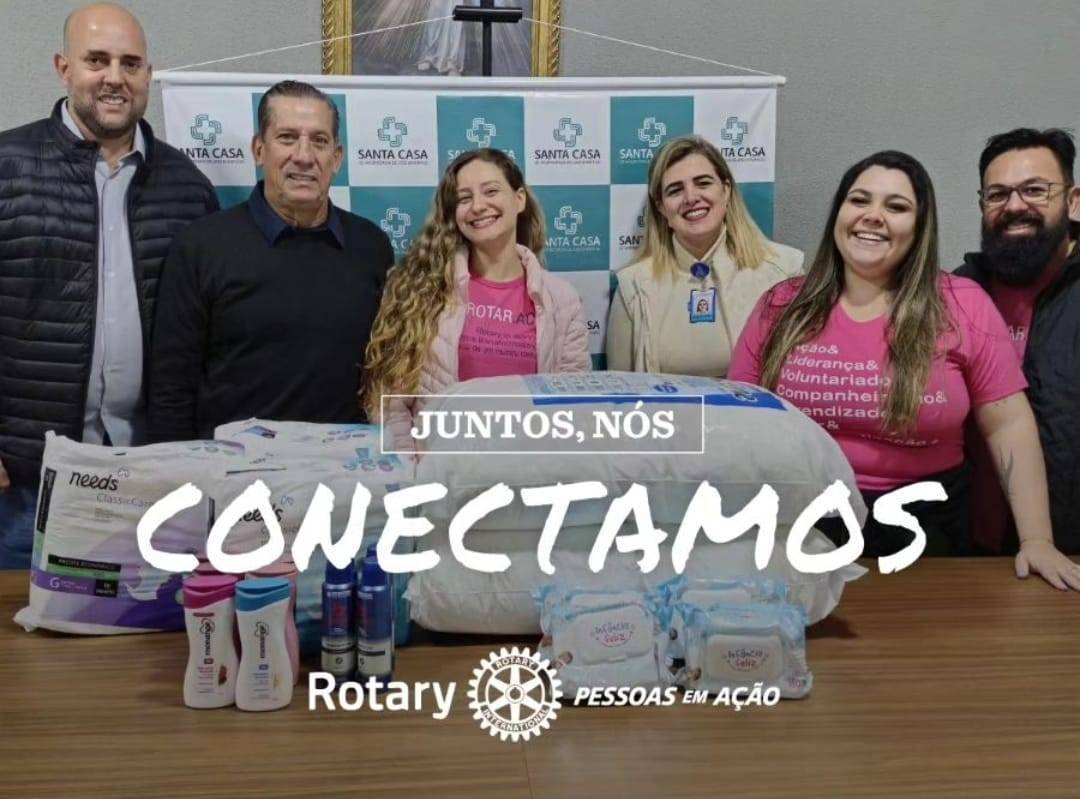 Rotaract Club de José Bonifácio Doa Produtos de Higiene para a Santa Casa de José Bonifácio 