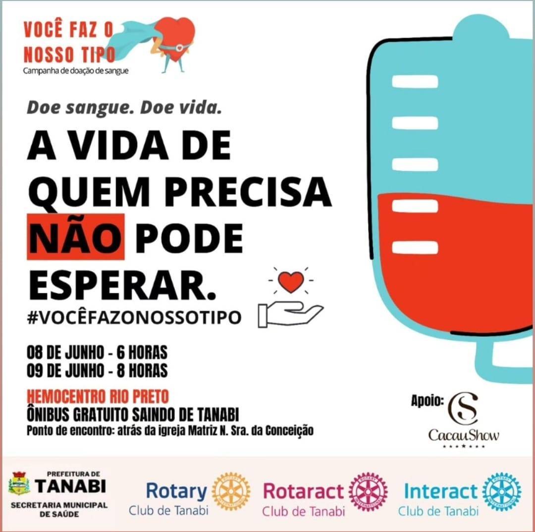 Família Rotária de Tanabi Realiza Mutirão Pela Vida