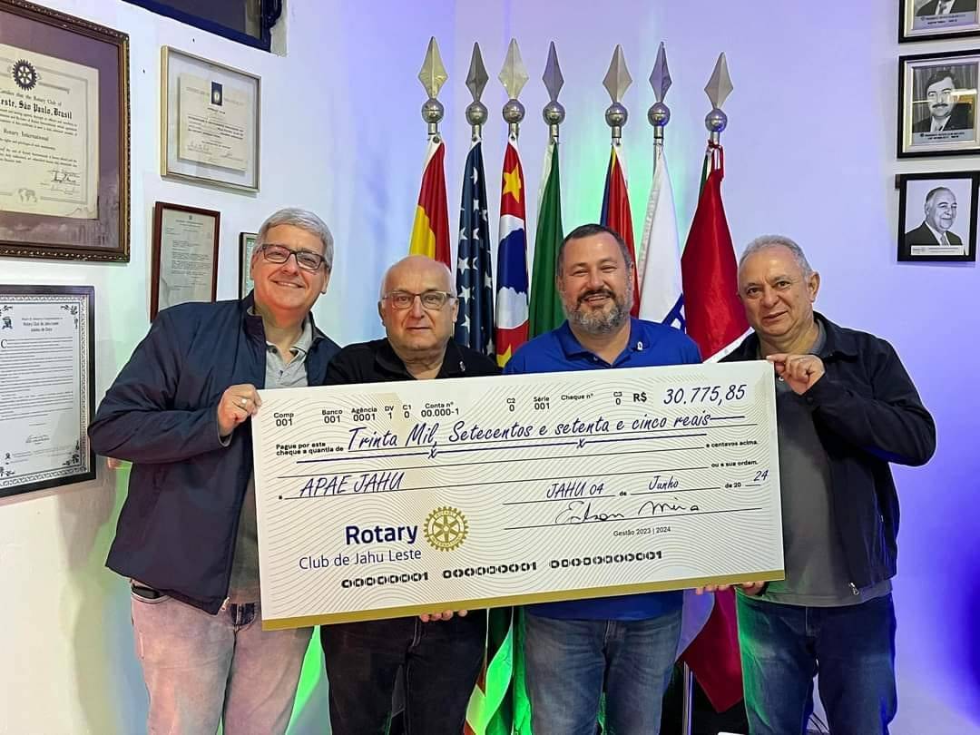 Rotary Club de Jahu Leste Apresenta Resultado da Campanha da 10ª ChopPicanha