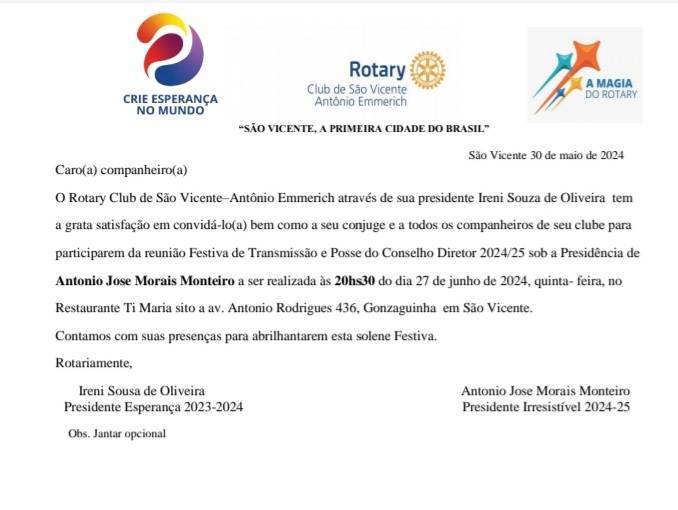 Festiva de Transmissão e Posse 2024-25