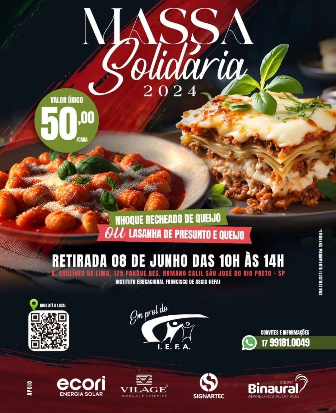 Rotary Club de São José do Rio Preto Alvorada Realiza Massa Solidária Dia 08 de Junho