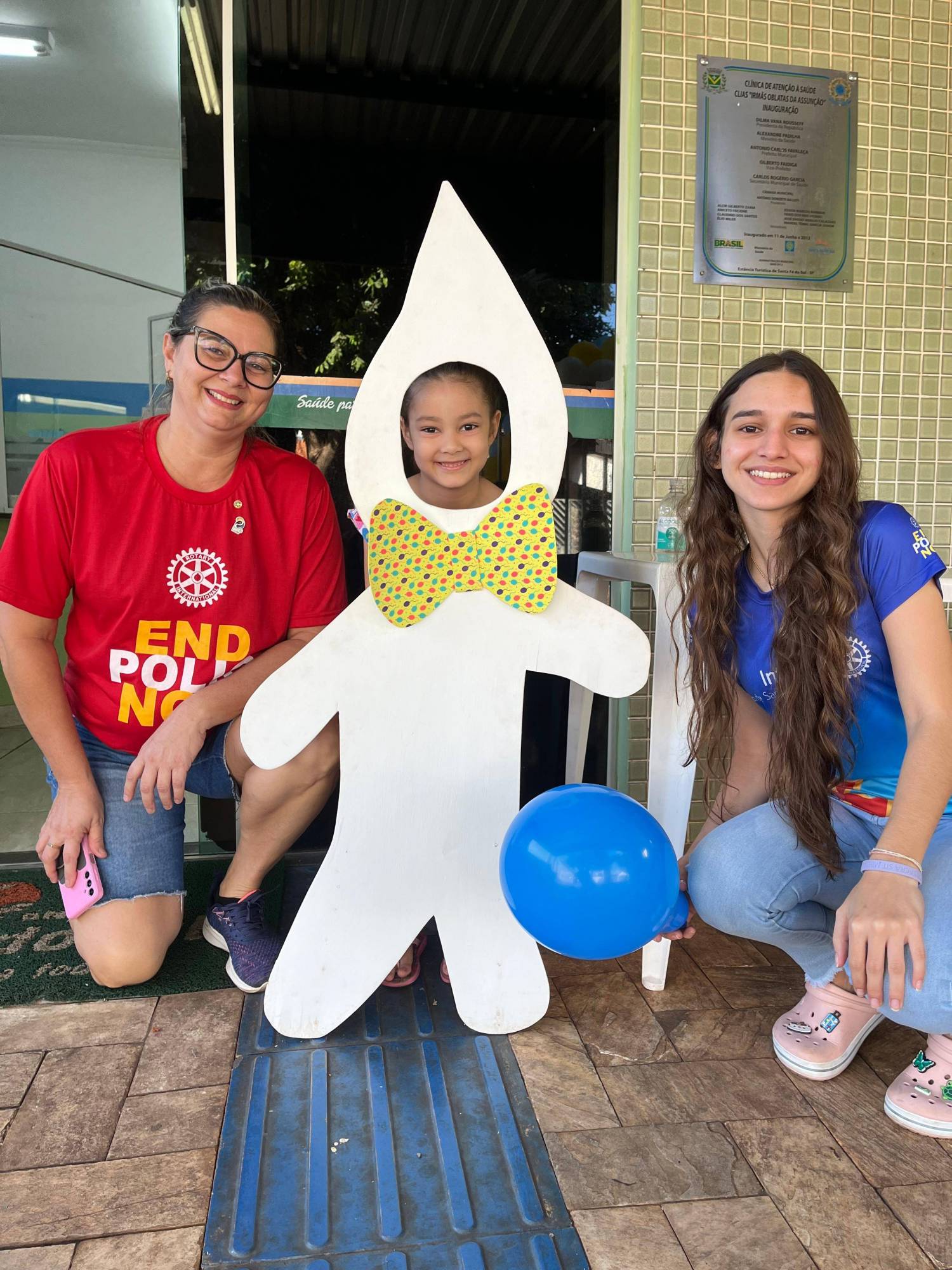 A Família Rotária de Santa Fé do Sul participou da campanha de vacinação