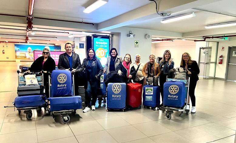 Chegada no aeroporto de Arequipa-Peru.