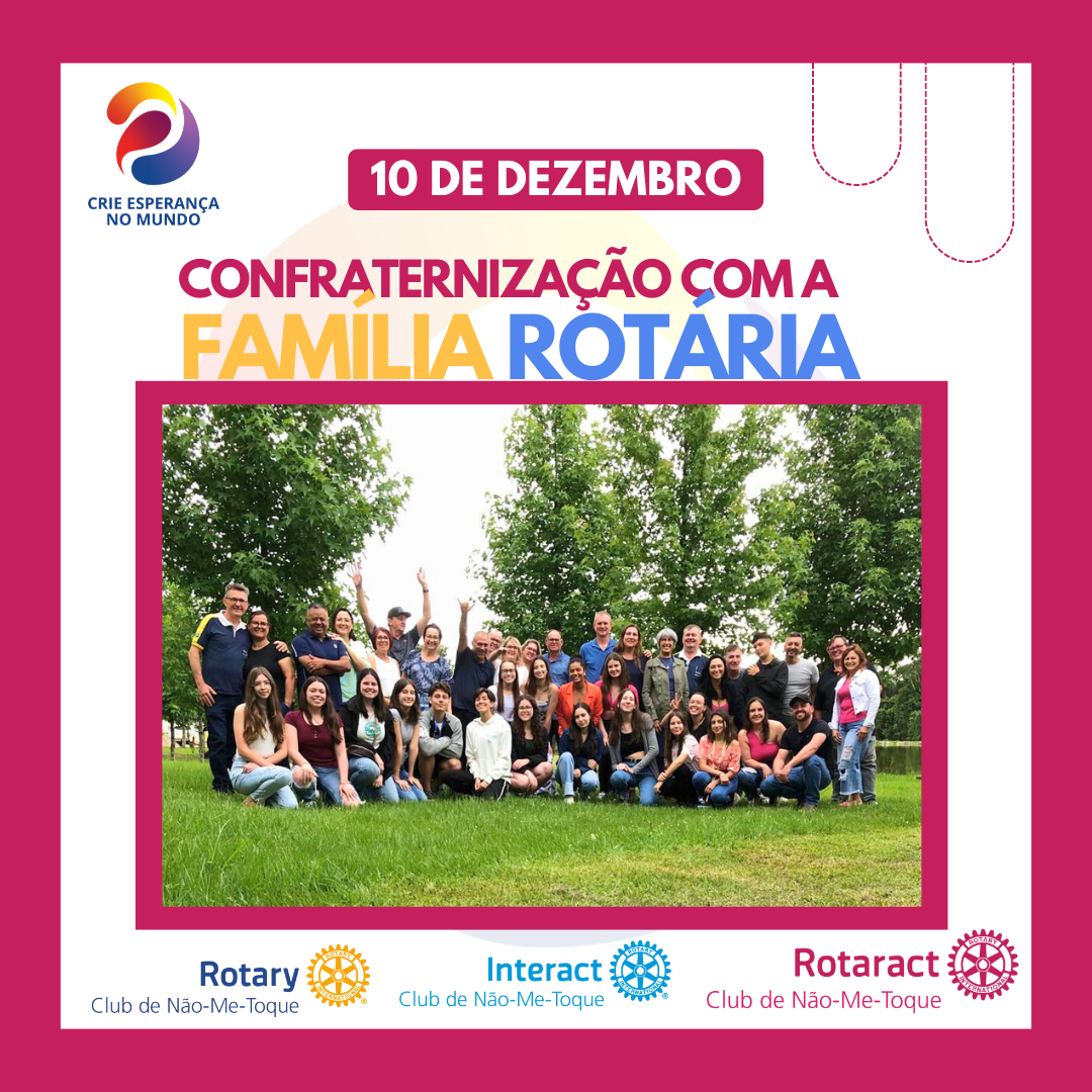 No domingo (10/12), aconteceu a confraternização de final de ano com a família rotária nãometoquense! 💖⚙️  Momento de agradecer e celebrar o ano incrível que foi 2023 para a família rotária, e já pensar no ano de 2024! 🚀🫶🏼