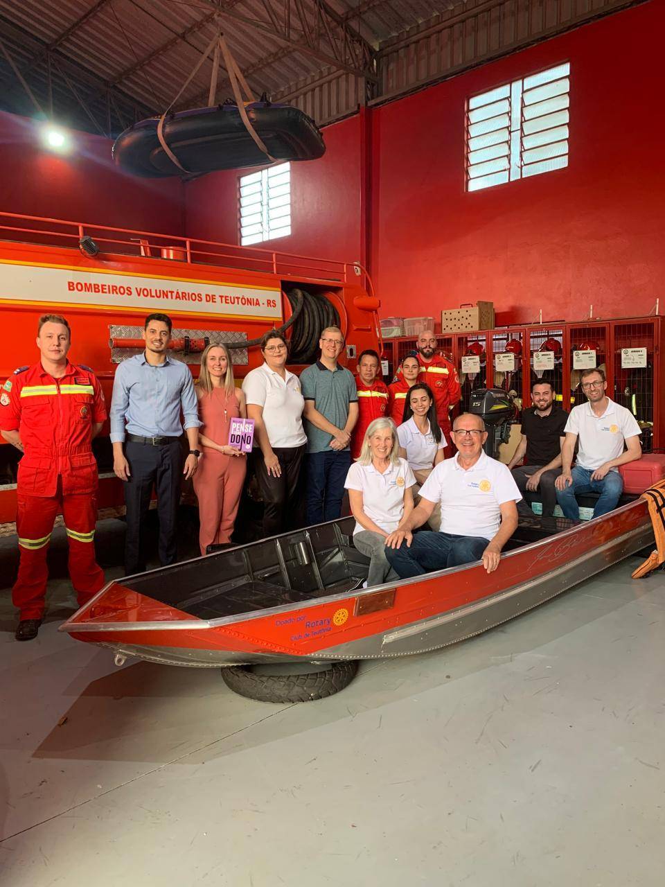 Entrega de barco ao Corpo de Bombeiros Voluntários de Teutônia