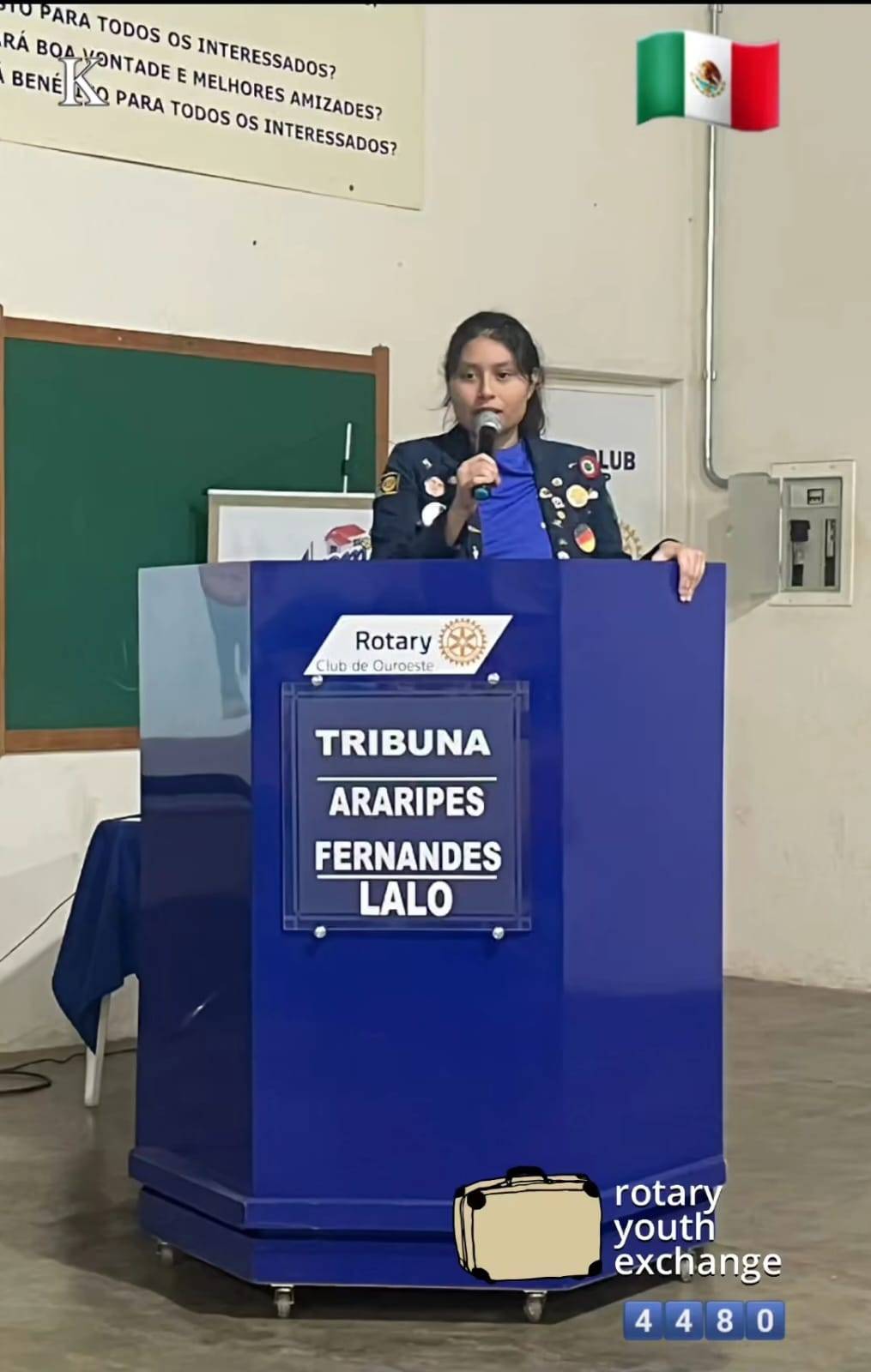 Rotary Club de Ouroeste realiza reunião festiva de despedida da Intercambista Karen