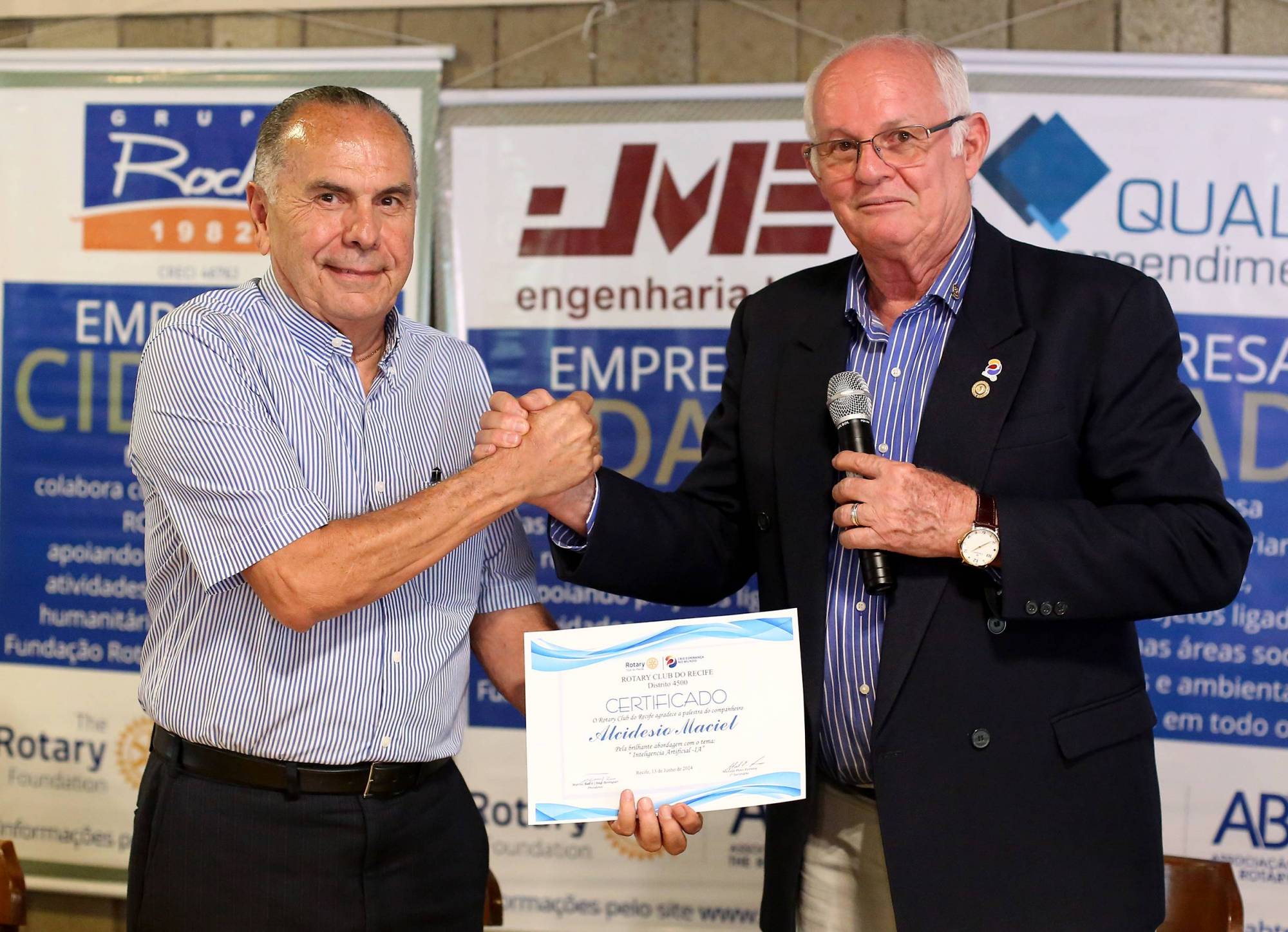 Palestra “Inteligência Artificial - IA” – Com nosso estimado companheiro Alcidesio Maciel. 