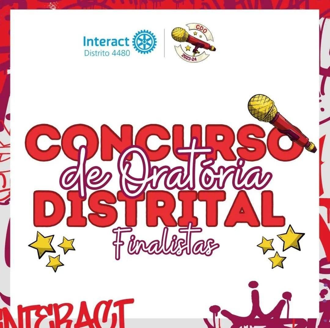 Final do Concurso de Oratória do Interact do Distrito 4480 será realizado Sábado na CODIC