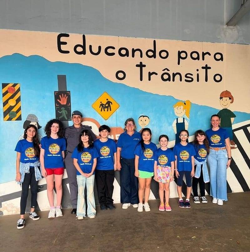 Rotary Kids de Itápolis Participa do Projeto Educando para o Trânsito em Araraquara