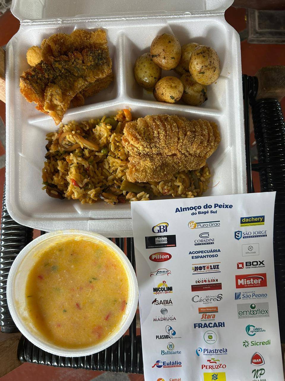 PRATO DO ALMOÇO DO PEIXE