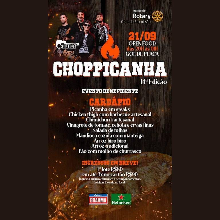  Rotary Club de Promissão: Vem Ai a 14ª Edição do Choppicanha! 