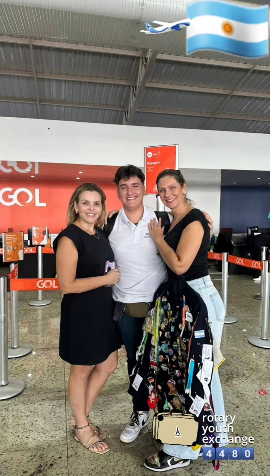 Despedida de intercambista argentido pelo Rotary Club de Rio Preto