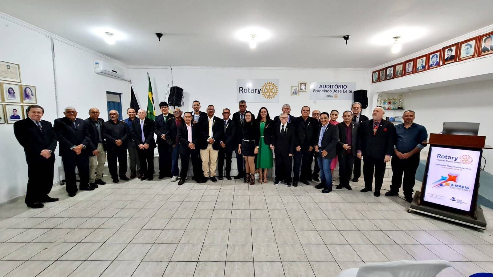 Pela segunda vez o professor Humberto Nascimento, assume a Presidência do Rotary Club de Patos Norte para a gestão 2024-2025