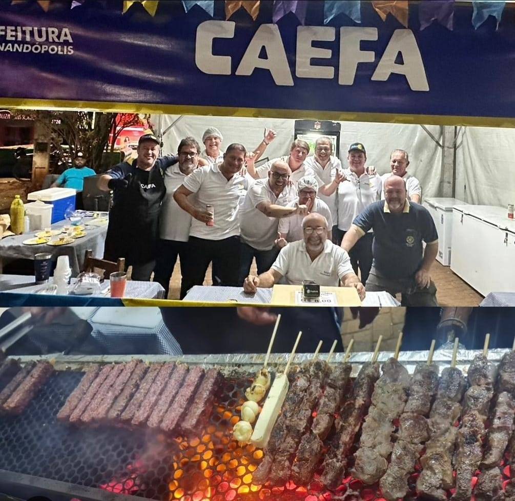 Rotary Club e Caefa em Ação no 6º Fernanraiá Com a Barraca do Espeto