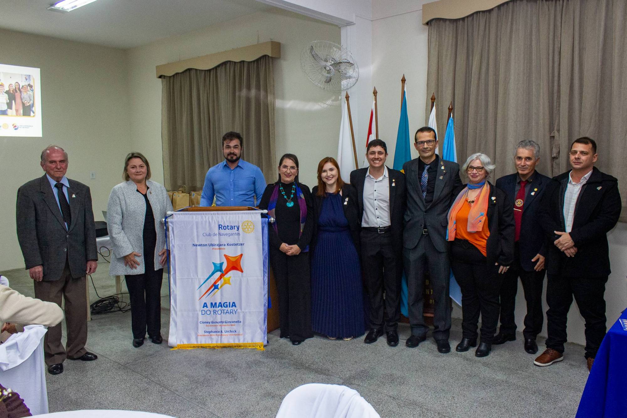 Posse do Presidente do Rotary Club de Navegantes Newton Ubirajara Kostetzer 