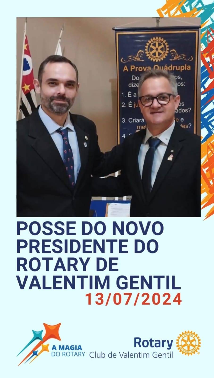 Rotary Club de Valentim Gentil Realiza Transmissão de Posse e Conselho Diretor