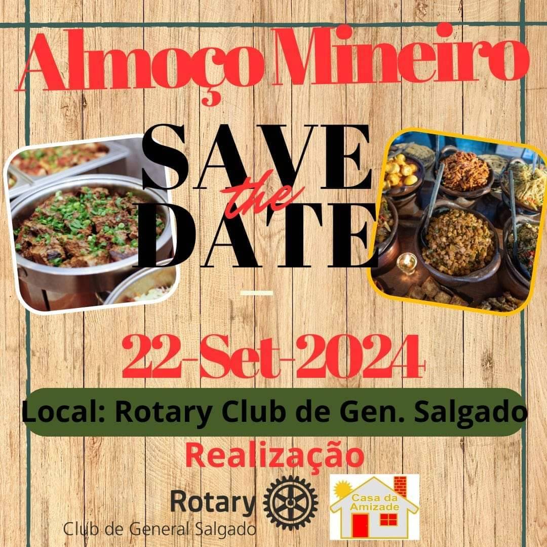Rotary Club de General Salgado Convida Para Almoço Mineiro