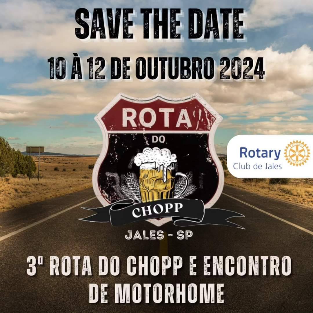 Vem aí a 3ª Rota do Chopp e Encontro de Motorhome em Jales